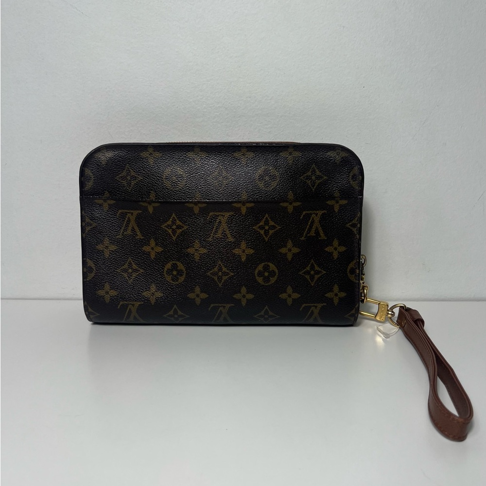 Louis Vuitton LV Orsay Monogram Logo Leather Clutch Wristlet Handbag Purse - Picture 4 of 16